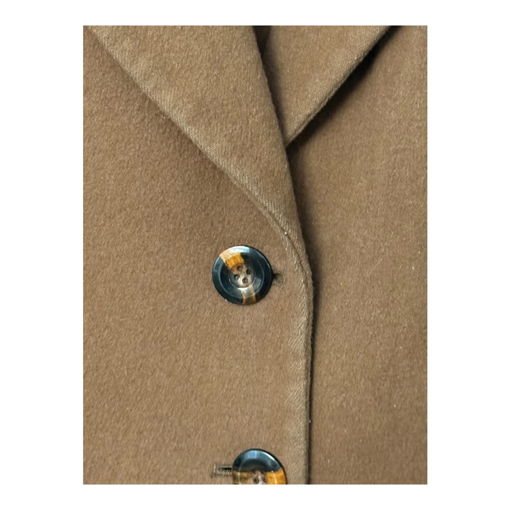 Vintage Express Wool Cashmere Blend Brown Skirt Suit Blazer Set Size Small - Picture 4 of 10